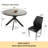 Cappelletti Round Steel Pedestal Dining Table Set-810087412-867550716