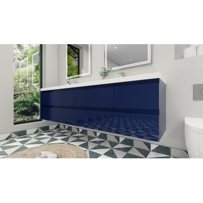 Amahia Double Bathroom Vanity with Acrylic Top