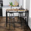 Ensemble de table de cuisine 5 pièces à hauteur de comptoir, table de bar avec 4 tabourets