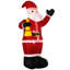 Cloche de Noël gonflable de père Noël de 8 pi, décoration extérieure de jardin gonflable avec affichage à DEL