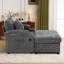 Upholstered Accent Chair With Ottoman-474802763