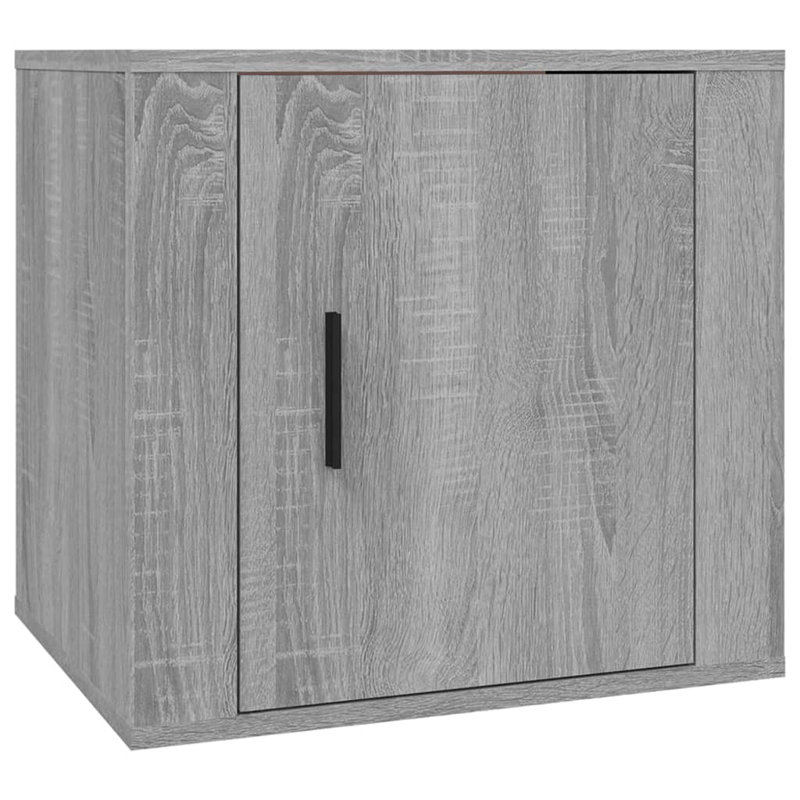 Kemi 50cm W Manufactured Wood Bedside Table, Grey Sonoma, Individual