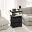 Table de chevet avec tablette ouverte