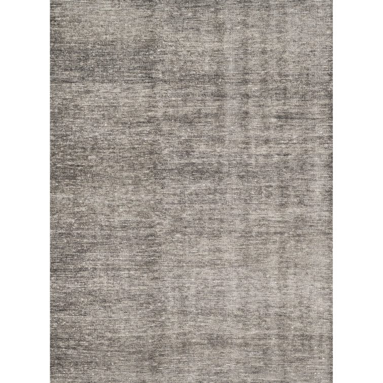 Tapis gris anthracite noué à la main Kelch