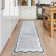 Bordered Design Machine Washable Rug with Rubber Backing for Living Room Modern Non-Slip Dining Room Rug Easy-Cleaning Floor Carpet for Bedroom