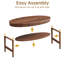 Table basse 39,4 "ovale