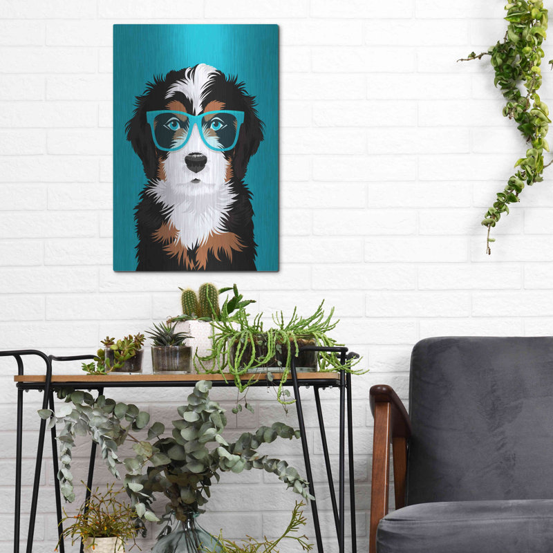 «Bernese Mountain Blue» par Debbie Gray, H 16 po x l 12 po