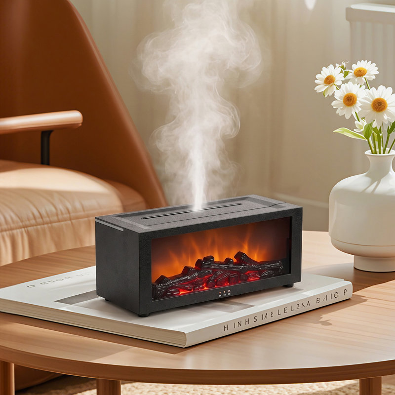 Fireplace Essential Oil Diffuser with Remote Control