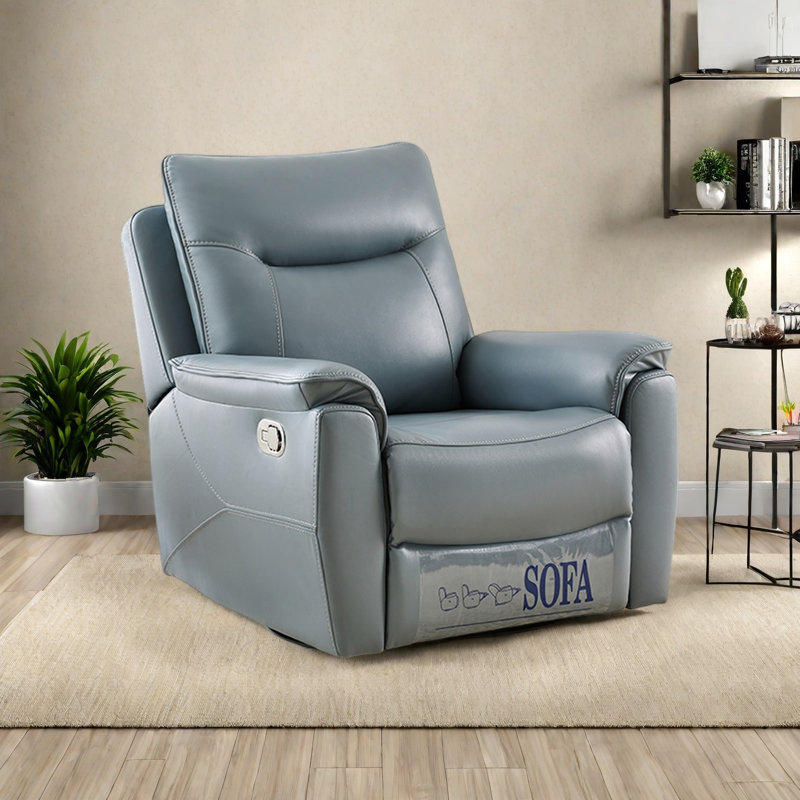 Fauteuil rotatif confortable, Bleu
