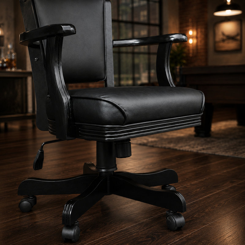 Fauteuil de jeu à dossier haut Maynes, Noir