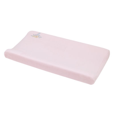 NoJo Disney Sweet Princess Appliqued Glass Slipper Contoured Changing Pad Cover