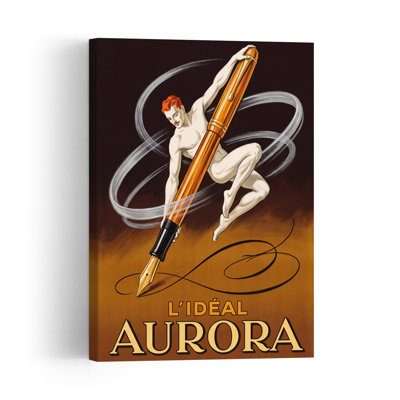 Art Deco Fountain Pen Classic Elegant Retro Wall Art Print