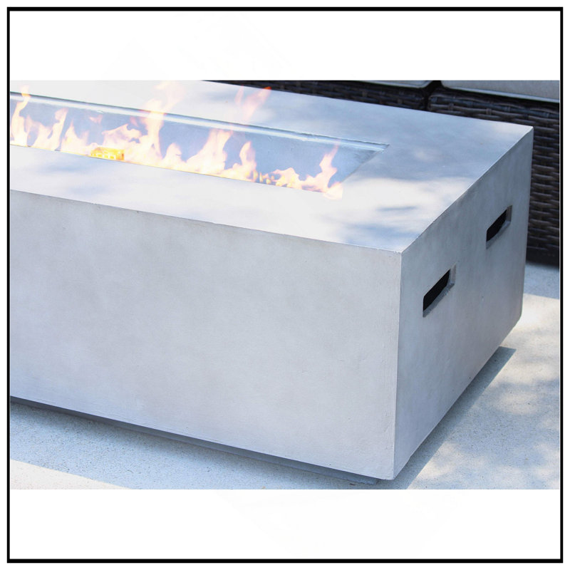 Concrete Propane Outdoor Fire Pit Table