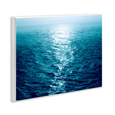 Sun Reflected Ocean Ripples Wall Plaque Art by Maggie Olsen