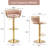 Ginko Modern Adjustable Bar Stools, Swivel Counter Stools with Upholstered Seat, Backrest, Footrest and Metal Frame for Kitchen and Home Bar -879564330-898201622-935555700