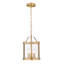 8.75 in. 3-Light Dimmable Lantern Pendant Light with Clear Glass and Adjustable Chain-951854506