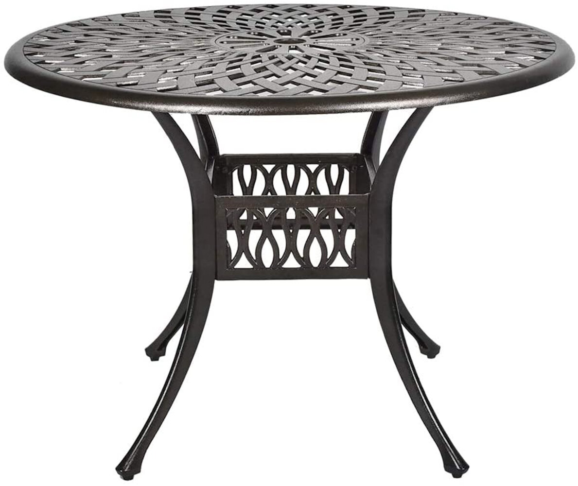 Canora Grey Nadal Metal Bistro Table & Reviews | Wayfair