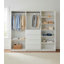 Prosper White Freestanding Walk In Wood Closet System