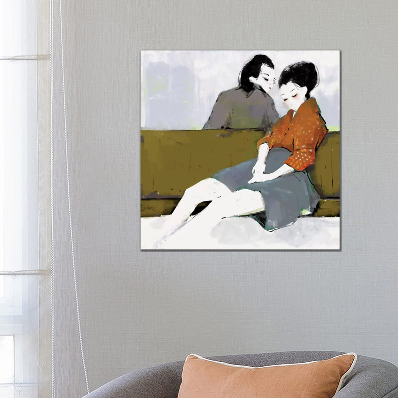 Strangers by Anikó Salamon - Wrapped Canvas Print, 66.04 cm H x 66.04 cm W