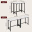 Table bistro 63 po à hauteur de comptoir, table de bar connectable avec structure en métal robuste, console multifonctionnelle pour salle à manger-130040046