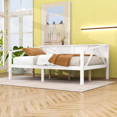 Lit de jour en bois avec espace de rangement supplémentaire