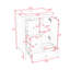 Armoire de meuble-lavabo 24 po avec tablette réglable et 3 tiroirs-659981649-659981651