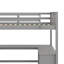 Lit mezzanine simple avec tablettes intégrées et zone d'étude, y compris poste de travail-1128135353