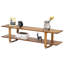 140cm Solid Bamboo TV Unit, Double-Layer Open Storage Fits TVs up to 65"