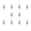 Dimmable Clear T3 Halogen Mini Light Bulbs with Bi-Pin (GY6.35) Base