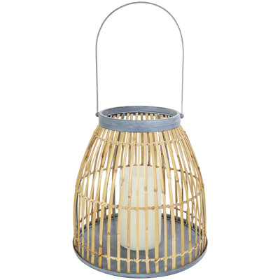 Ikard 12.5'' H Wood Tabletop Lantern