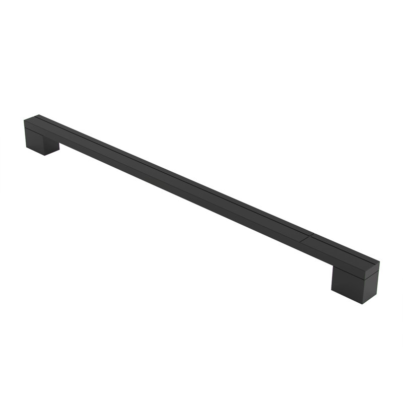 Santa Fe Cruzado Appliance Pull, Matt Black, 12 5/8"