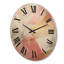 Golden Moon Dreams Retro Illustration II - horloge murale géométrique moderne surdimensionnée en bois-208042322