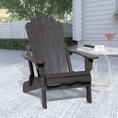 Henninger Foldable Outdoor Adirondack Chair