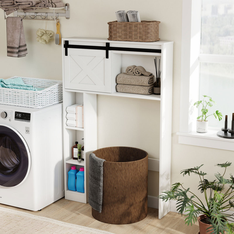 Hollice Freestanding Over The Toilet Storage, White