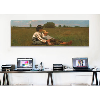 Reproduction d'art sur toile, "Garçons dans un pâture" par Winslow Homer
