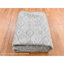Tapis noué à la main 9 pi 10 po x 14 pi en soie pure ivoire avec laine moelleuse F2B66961246949F3B498DB9776B73580