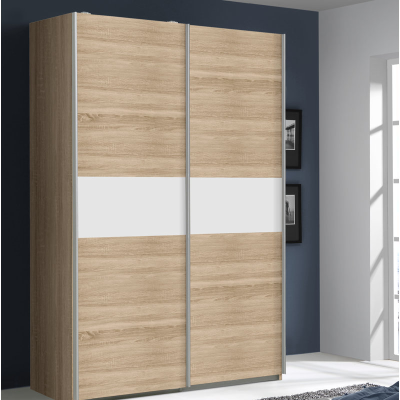 Armoire Bearman, Beige / Blanc
