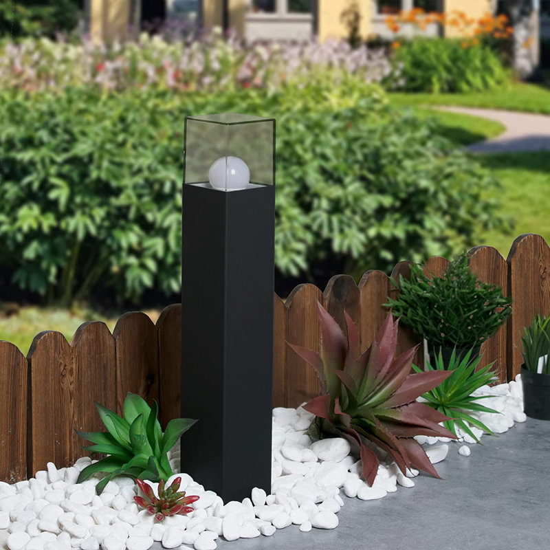 Light Outdoor Pathway LED Lights E26 (Not Include) Modern Garden Lights Landscape Lighting, Black, 32" H x 5" W x 5"