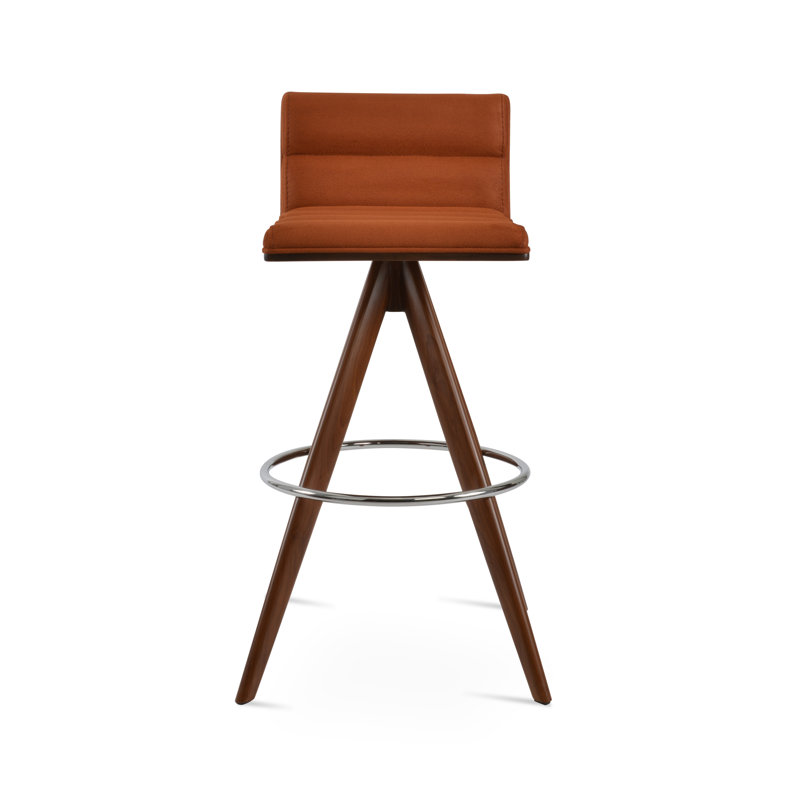 Tabouret pivotant Corona Comfort Pyramid, Noir, Tabouret de comptoir (siège d'une hauteur de 24 p