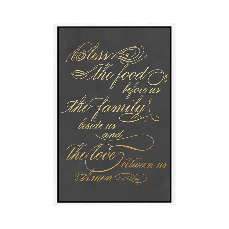Blessing 1 Piece Wall Art on Canvas, 101.6 cm H x 66.04 cm W, White Framed