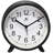 Table Clock Round Plastic Tabletop Clock with Alarm Function 5.75 Inches-22083954