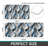 Blue Grey Transparent Wave Abstract Kitchen Rugs Set of 2, Modern Kitchen, Sunroom