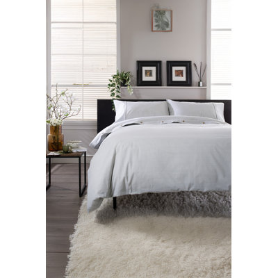 The Lyndon Company Cotton Gingham Duvet Cover Set with Pillowcases