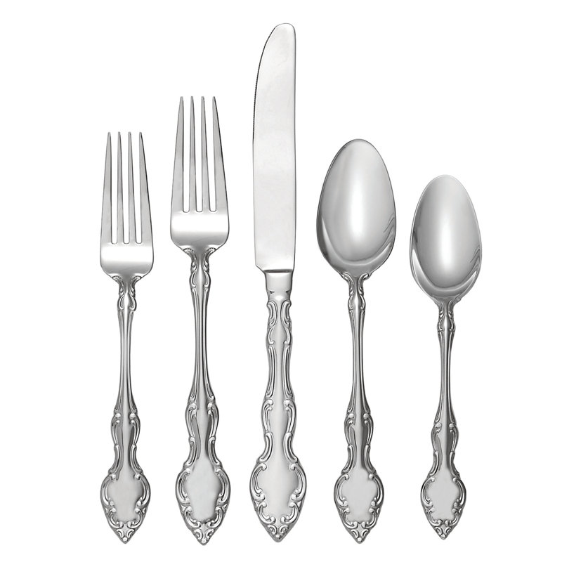 Mikayla 45 Piece Flatware Set, Service for 8