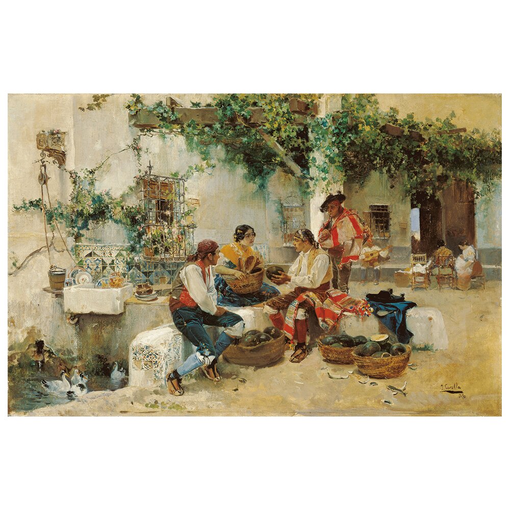 Leinwandbild Selling Mellons von Joaquin Sorolla