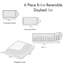 Literie pour lit de jour simple, flair, microfibre, 6 avec housse, taies décoratives, coussin, taille pré-lavée et attrayante, 6 pièces décoratives traitées