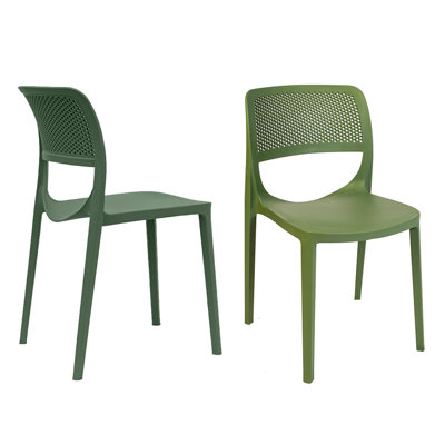 Stacking Patio Dining Side Chair by Rainbow Outdoor