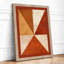 Pinwheel in Rust Geometric - Framed Print-1950813180-1950813183