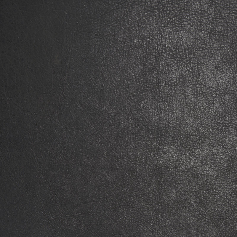 Galina Leather Stool, Black