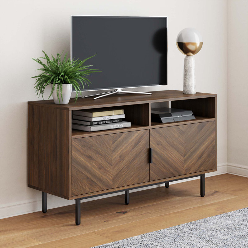 Unfinished TV Stand for TVs up to 40", Walnut